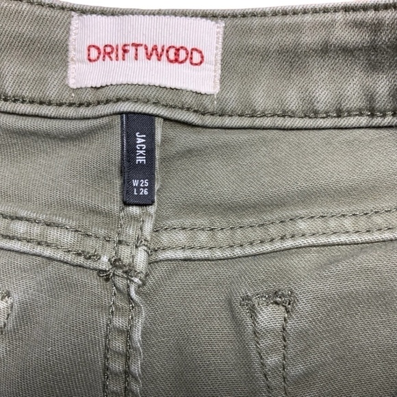 Anthropologie DRIFTWOOD Jackie Green Stretch Denim 5 Pocket Skinny Jeans Sz 25 - Picture 5 of 12